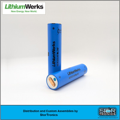 LithiumWerks AER32140m2A1 3.3 V 2.6 Ah Lithium Iron Phosphate (LiFePO4) Battery