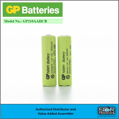 Gold Peak GP210AAHCB "AA" 1.2 Volt, 800mAh Long Cycle Life NIMH Cell