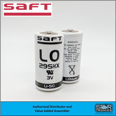 Saft LO29SHX 3V Lithium (Li-SO₂) C-Cell – High-Power Primary Button Cell Battery