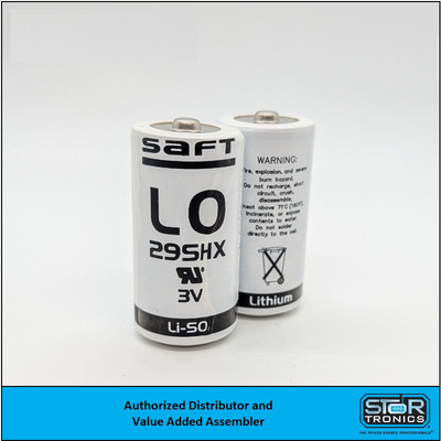 Saft LO29SHX 3V Lithium (Li-SO₂) C-Cell – High-Power Primary Button Cell Battery