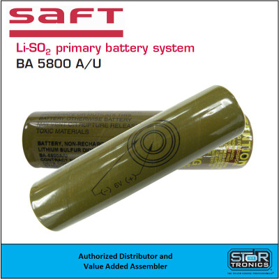 Saft BA5800A/U 6V Li-SO₂ Battery | Military & Industrial Grade