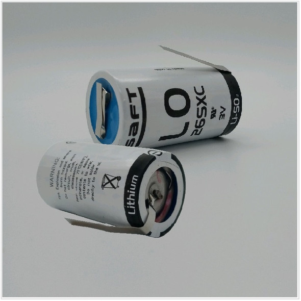 Saft LO26SXC-STS, 3.0 Volt, 9.2Ah "D" Lithium Sulfur Dioxide (Li-SO2) Battery w/Solder Tabs