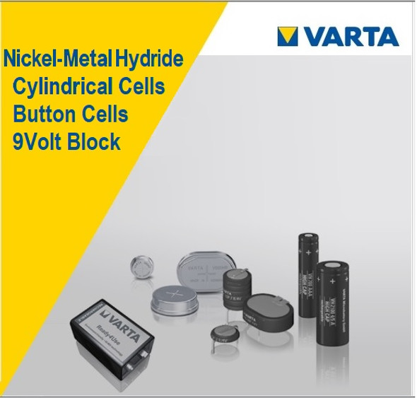 Varta V350H, 1.2 Volt, 380mAh NIMH Button Cell Varta 55635 101 501