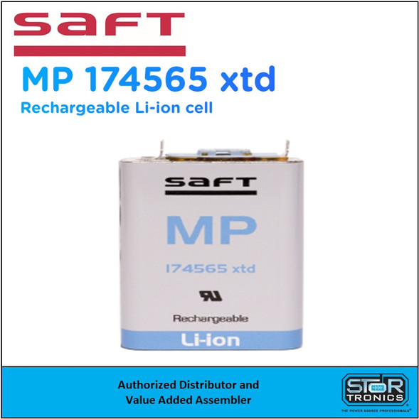 Saft MP 174565 XTD – 3.6V 4.0Ah Lithium-Ion Cell