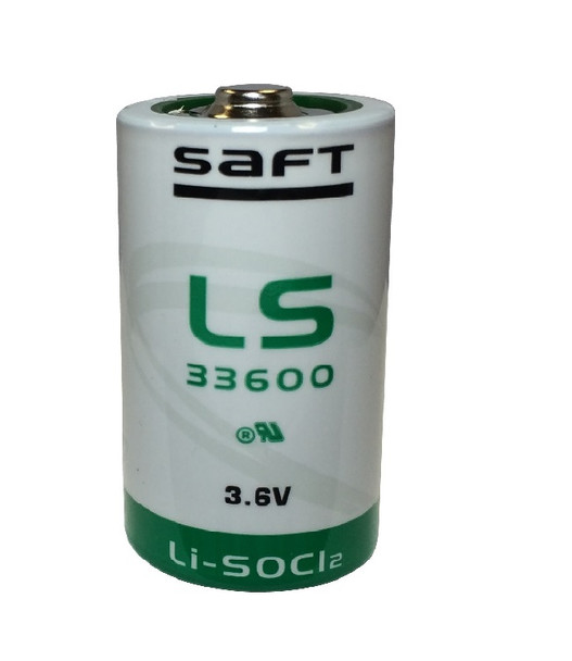 Saft LS33600 - 3.6 Volt 16.5Ah "D" Primary Lithium Battery - Saft # 700071