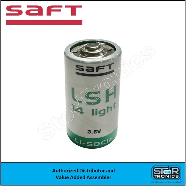Saft LSH-14L, 3.6 Volt, 3600 mAh Primary Lithium C Battery - Saft # 500231