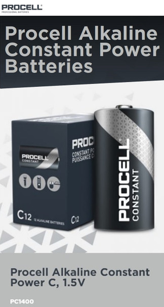Duracell Procell Constant Power "C" Alkaline Battery