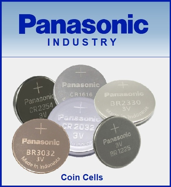 Panasonic CR2032L/BD, 3 Volt, 240MAH Lithium Coin Cell Battery - Bulk