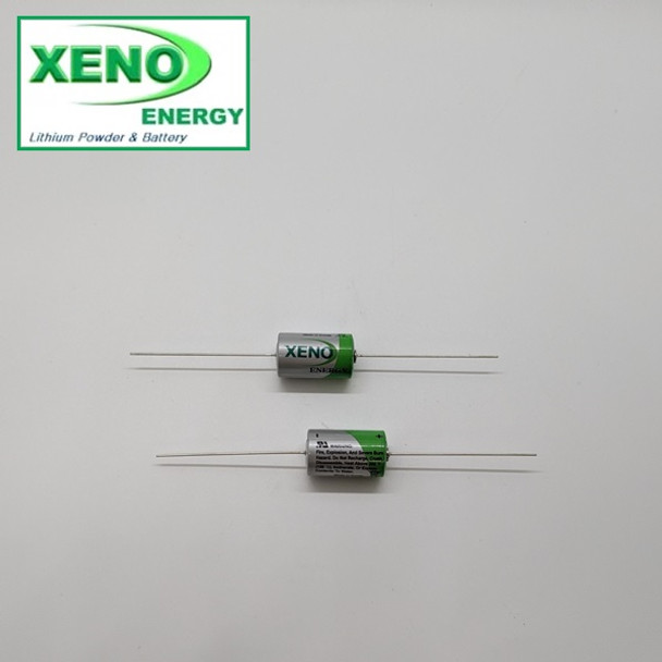 Xeno XL-050Fax, 3.67 Volt, 1.2Ah "1/2AA" Lithium Bobbin Cell W/Axial Leads