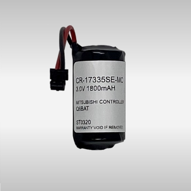 Mitsubishi CR17335SE-MC 3 Volt, 1800 mAh Custom Lithium PLC Battery by StorTronics