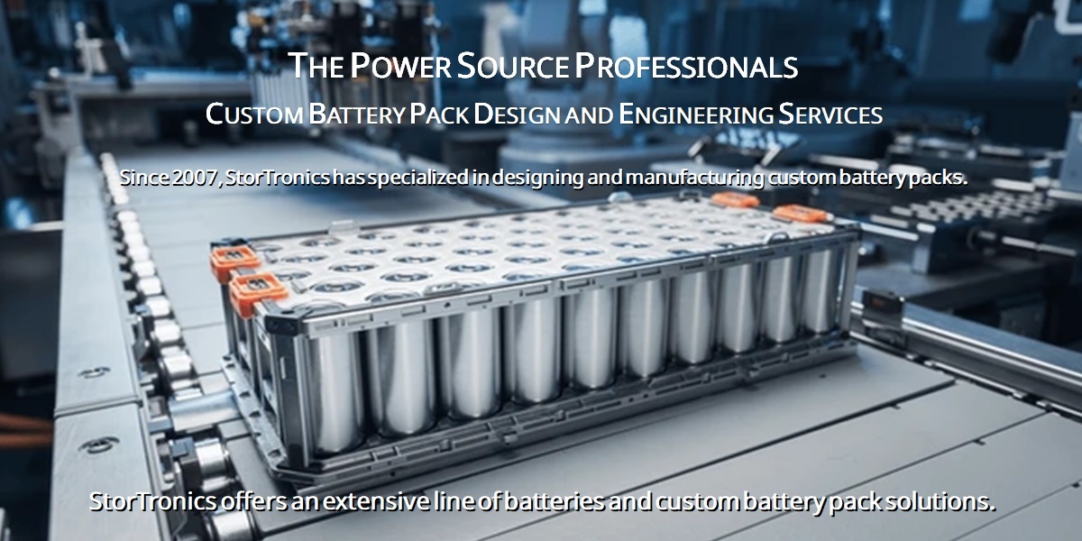 StorTronics your OEM Custom Battery Pack, Design, Engineering and Production company
