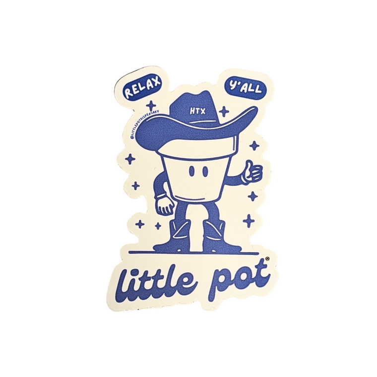 Pothead Cowboy Sticker