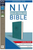 NIV Large Print Leather Bible Teal