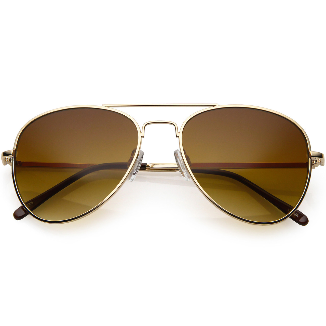 Classic Metal Aviator Sunglasses For Men Women Silver Mirror Lens