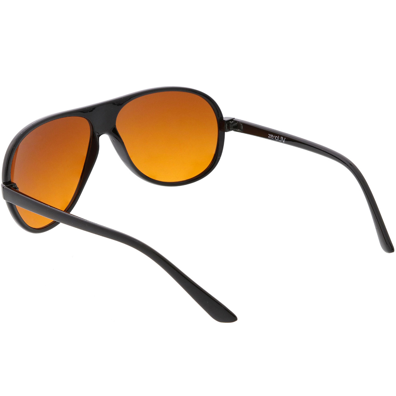 Retro Modern Gradient Flat Lens Aviator Sunglasses - zeroUV