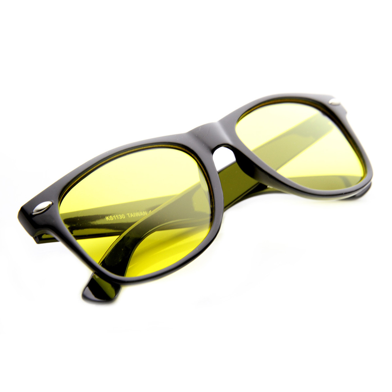 Fashion Sunglasses Designer Thick Frame Men Women Shades Yellow Lens Retro  2023 | eBay