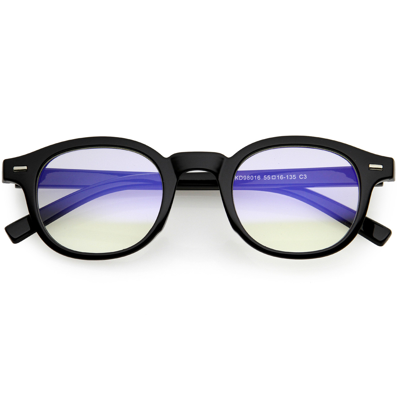 Classic Lightweight Small Blue Light Round Glasses 45mm