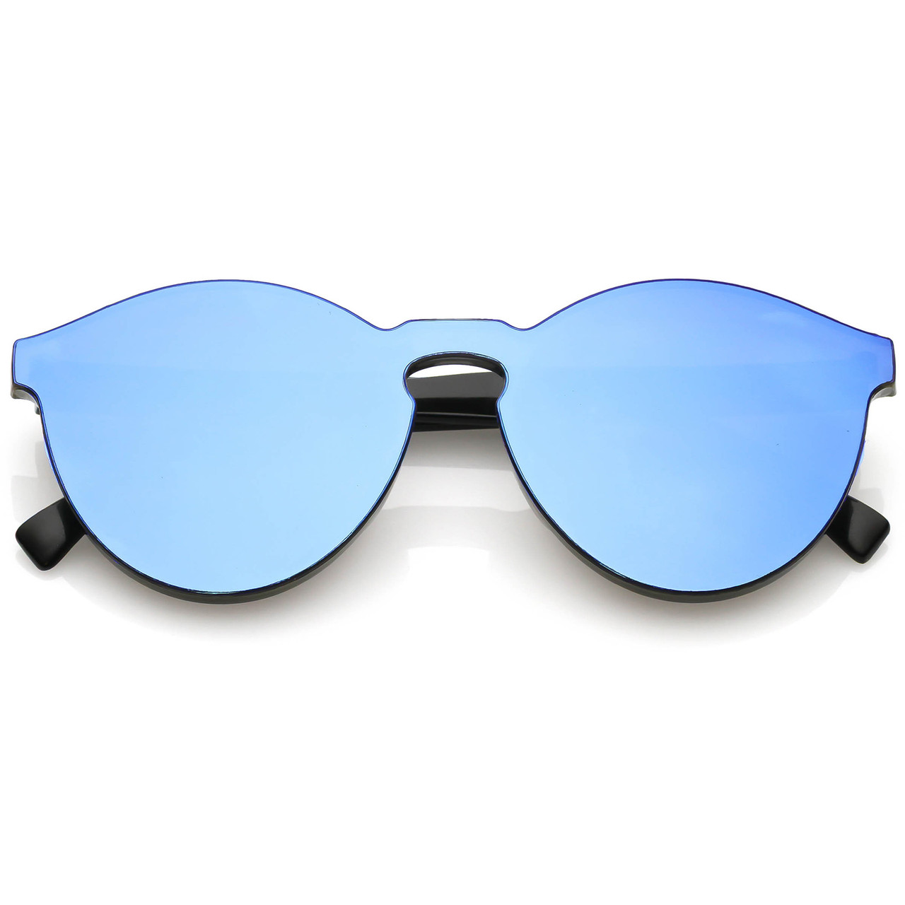 One Piece PC Lens Rimless Ultra-Bold Colored Mirror Mono