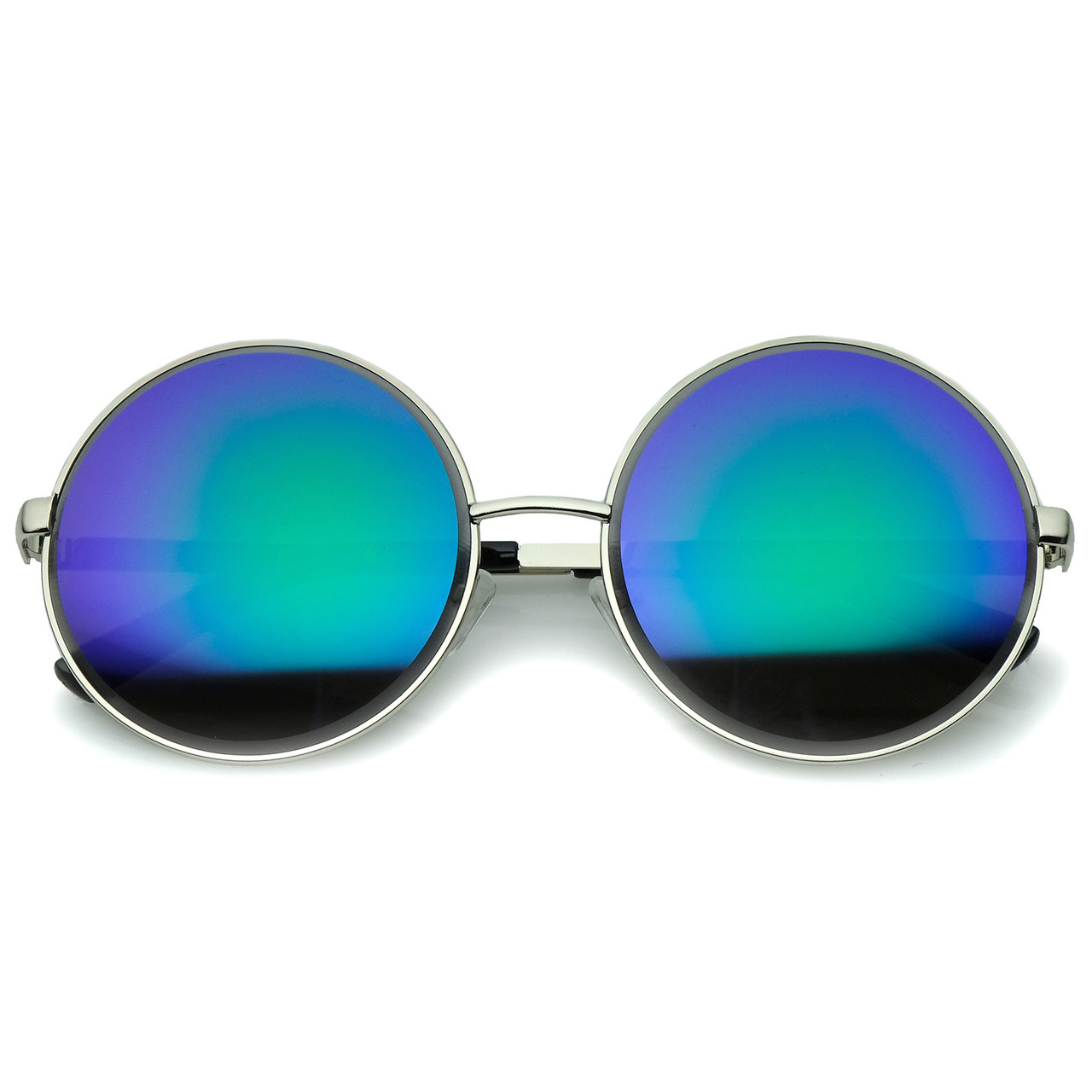 Metal Mirror Round Sunglasses