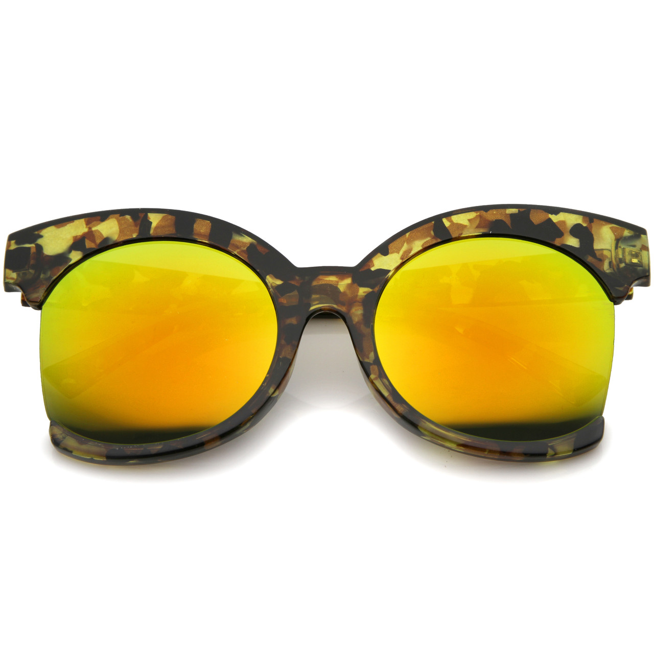 Plastic Chunky Marble Sunglasses