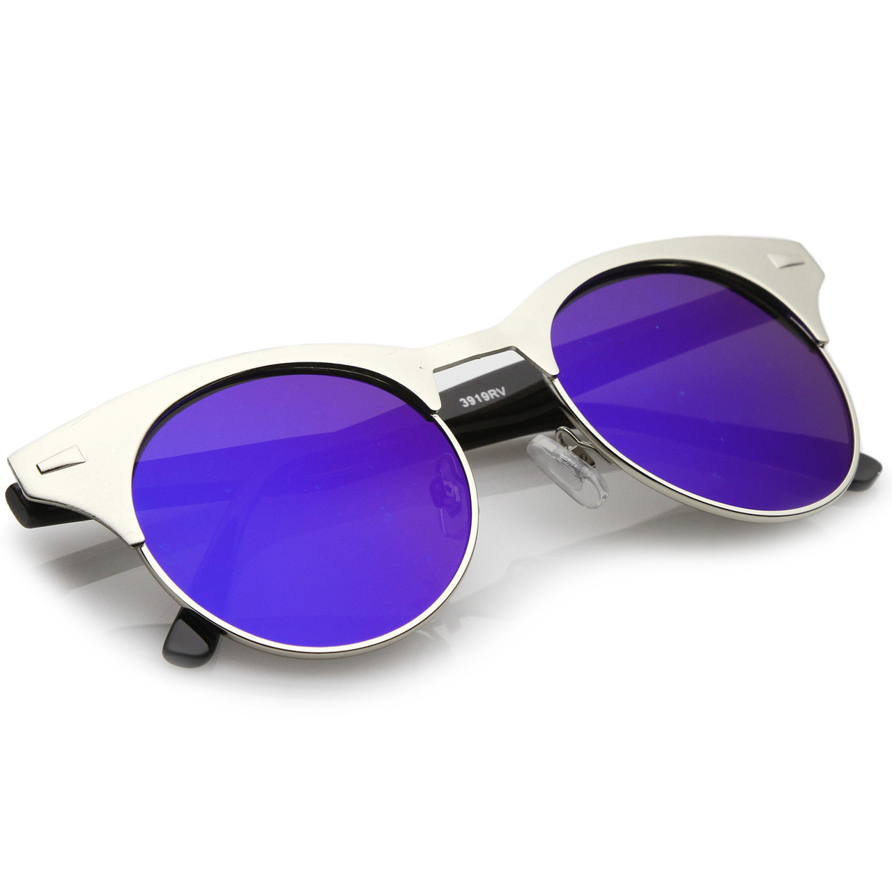 Amazon.com: WearMe Pro Classic Small Round Retro Sunglasses, Black Frame /  Mirror Pink/Purple : Clothing, Shoes & Jewelry