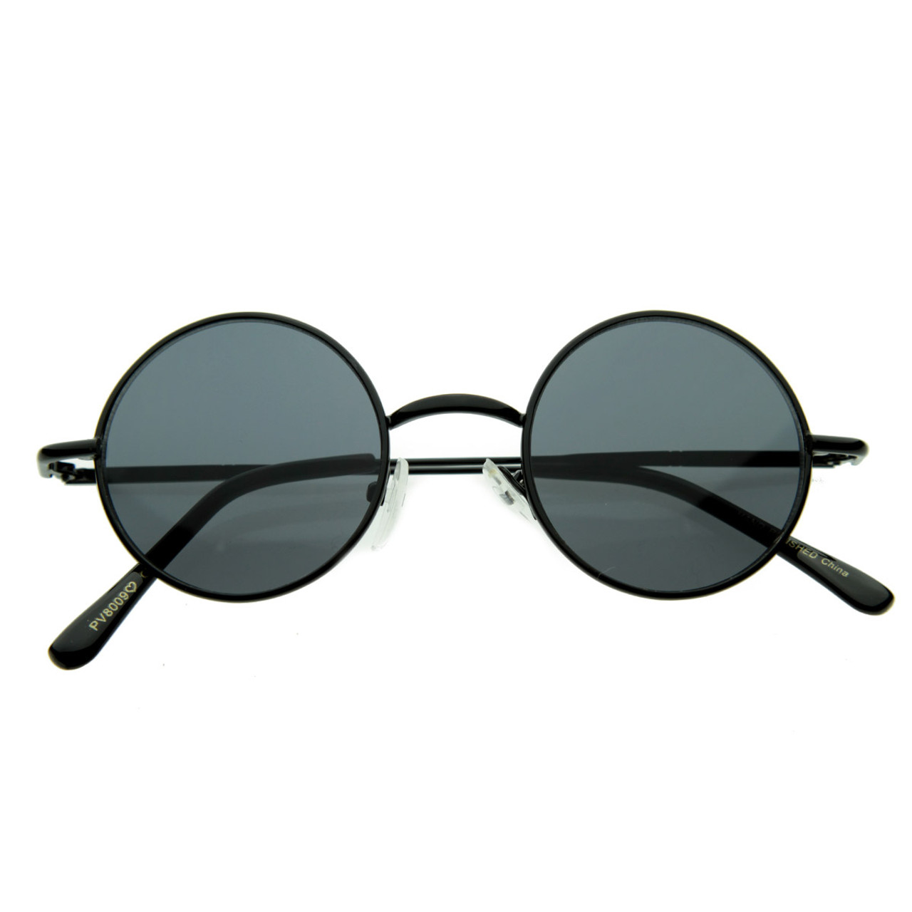 Small Retro-Vintage Style Lennon Inspired Round Metal Circle Sunglasses