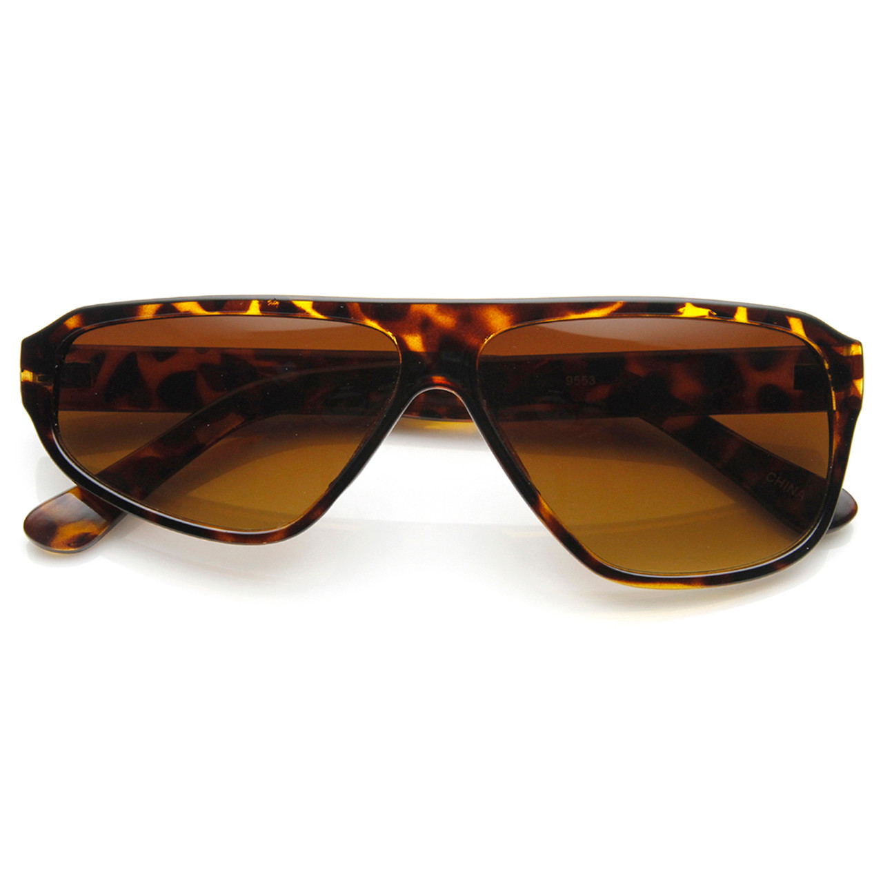nknit narrow sunglasses ステッカー付き Green Square Magnetic Snap-On Set #4462524 | Zenni Optical