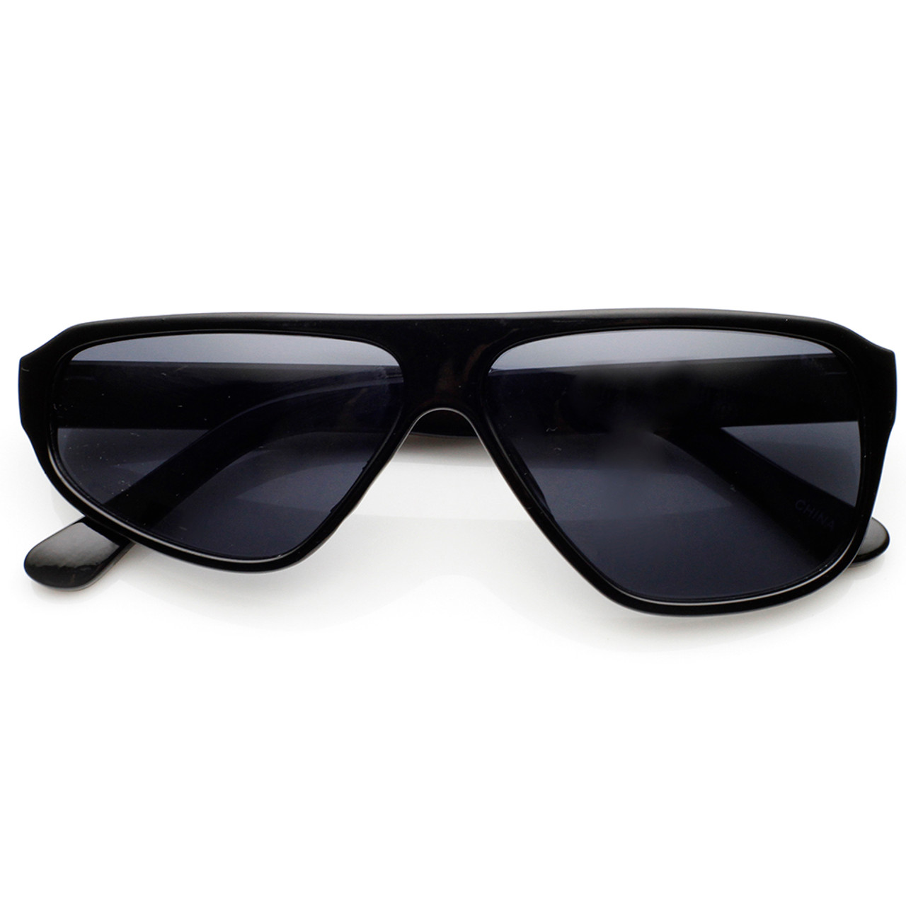 nknit narrow sunglasses ステッカー付き Green Wrap-Around Polarized Sunglasses #T02272424 | Zenni