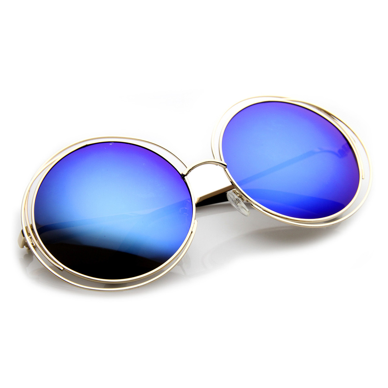 Polarized Vintage Retro Round Sunglasses Men Women Metal Frame Driving –  idiotee