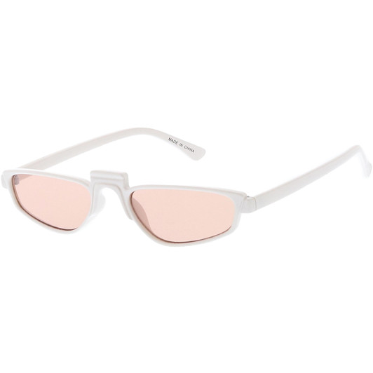 Geometric Rectangle Sunglasses Square Raised Nose Bridge 52mm
