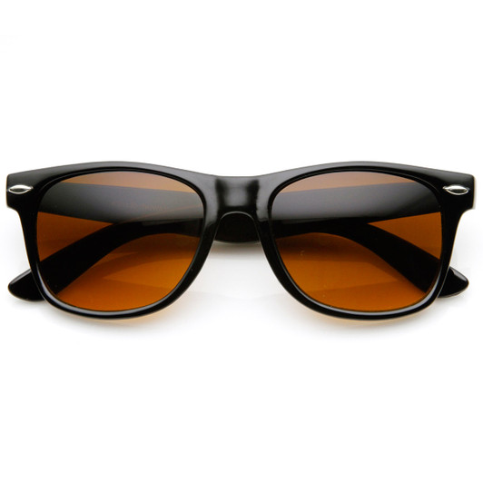 Maxwell Square Sunglasses | Amber Tortoise & Blue Mirror | DIFF Eyewear