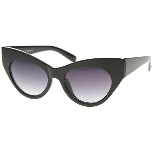 Womens High Fashion Chunky Frame Oversize Bold Cat Eye Sunglasses 57mm