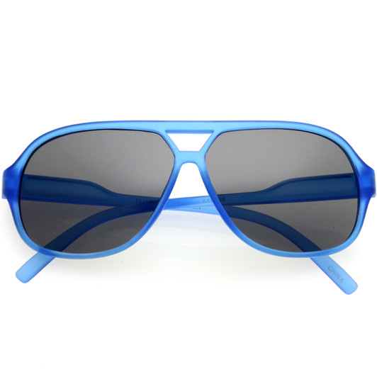 Kids Oversize Neutral Colored Lens Pilot Sunglasses 52mm