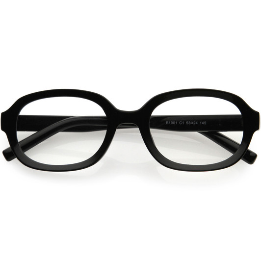 Classic Basic Lifestyle Dapper Inspired Oval Blue Light Glasses 52mm