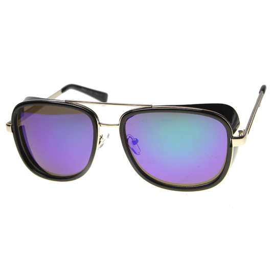 Unisex Aviator Sunglasses With UV400 Protected Mirrored Lens