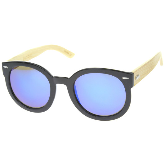 Womens Oversized Sunglasses With UV400 Protected Mirrored Lens