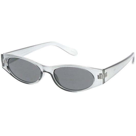 Extreme Thick Oval Sunglasses Neutral Colored Lens 53mm