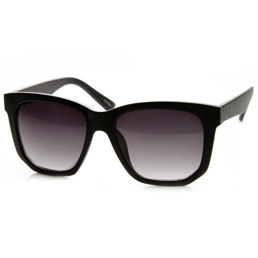 Retro Fashion High Temple Bold Rim Horn Rimmed Sunglasses