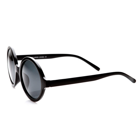 Classic Retro Fashion Round Circle Horned Rim Sunglasses