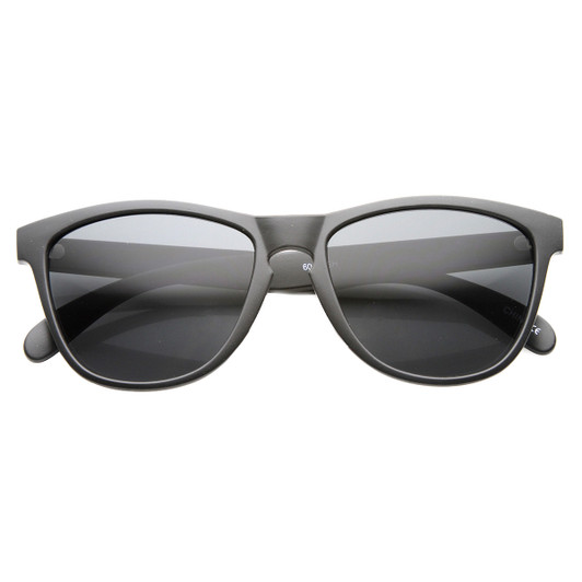 Action Sport Retro Keyhole Horned Rimmed Sunglasses