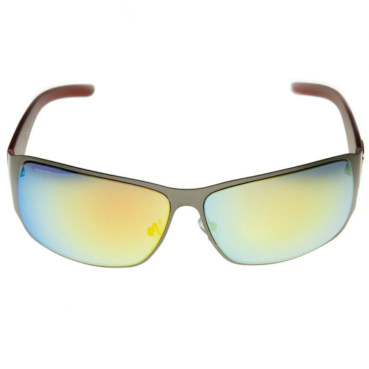 Large Square Metal Frame X-Loop Brand Sports Sunglasses