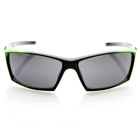 X-Loop Brand Eyewear Two-Tone Modified Square Frame XLoop Sports Sunglasses
