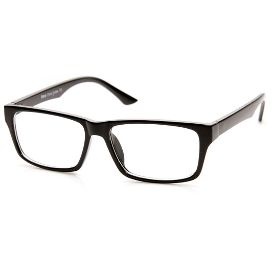 Modern Fashion Basic Mod Rectangular Clear Lens Glasses