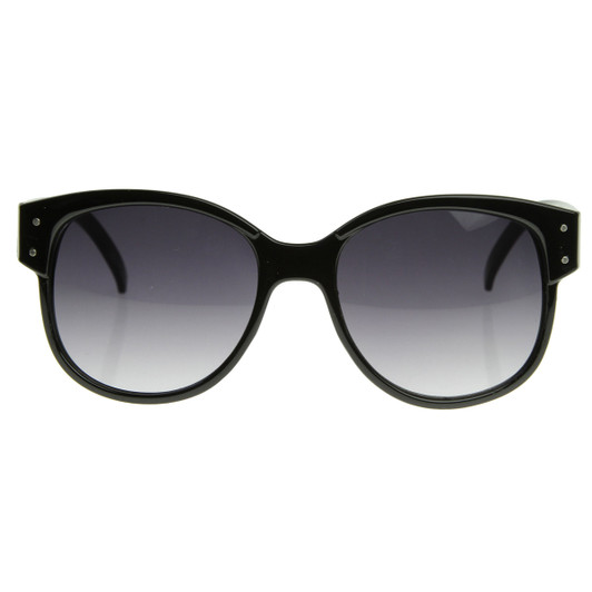 Designer Inspired Large Oversized Retro Style Sunglasses with Metal Rivets