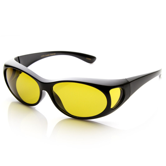 Polarized Overlap Cover Fit On Full Protection Anti-Glare Sunglasses