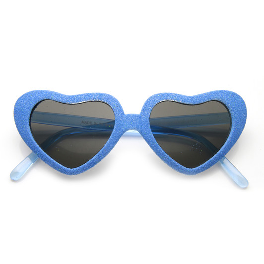 Super Oversized Heart Shape Colorful Glitter Party Novelty Sunglasses