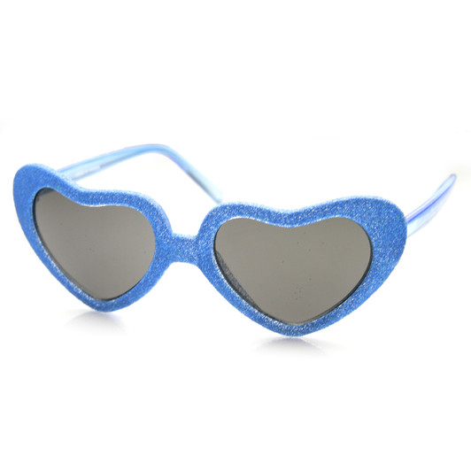 Super Oversized Heart Shape Colorful Glitter Party Novelty Sunglasses