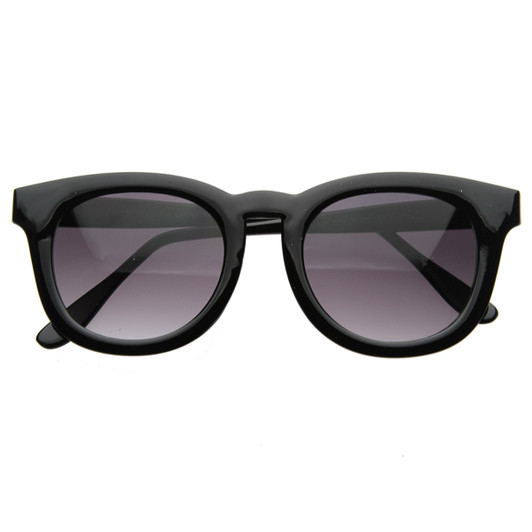 Vintage Inspired Round Circle Bold P-3 Frame Sunglasses