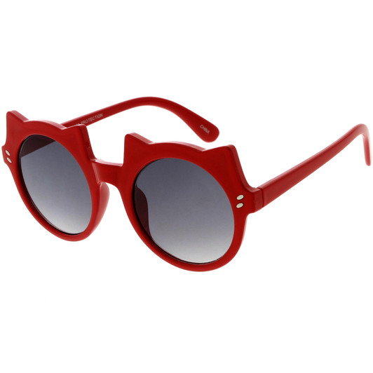 Kids Fab Kitty Oversize Round Sunglasses 45mm