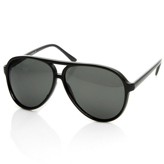 Polarized Protective Lens Classic Teardrop Design Plastic Aviator Sunglasses